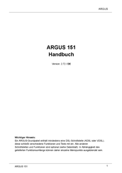 Argus 151 Handbuch