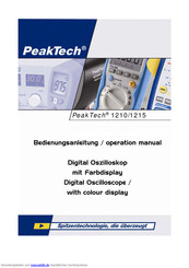 PeakTech 1215 Bedienungsanleitung
