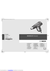 Bosch GHG 660 LCD Originalbetriebsanleitung