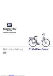 Sachs Bikes ELO-Bike Basix Betriebsanleitung
