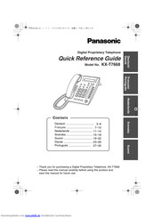Panasonic KX-T7668 Referenzhandbuch