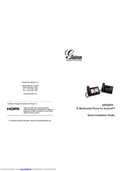 Grandstream GXV3275 IP Multimedia Phone for Android Startanleitung