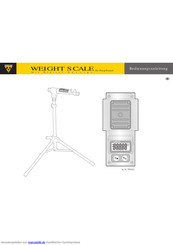 Topeak WEIGHT SCALE Bedienungsanleitung