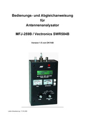 ov-f27 Vectronics SWR584B Bedienungsanleitung