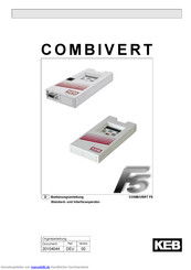 KEB Combivert F5 Bedienungsanleitung
