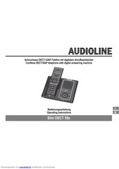 Audioline Slim DECT 580 Bedienungsanleitung