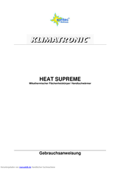 Suntec Klimatronic Heat Supreme Gebrauchsanweisung