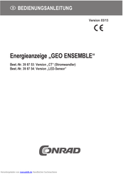 Conrad GEO ENSEMBLE LED-Sensor Bedienungsanleitung