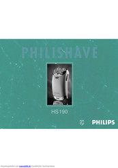 Philips hs 190 Bedienungsanleitung