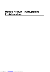 Maxdata Platinum 5100 Produkthandbuch
