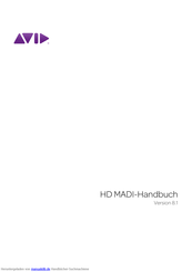 Avid Technology HD MADI Handbuch