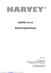 Harley mx. 16 Bedienungsanleitung