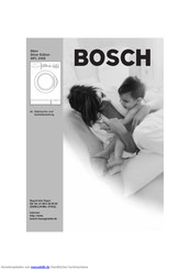 Bosch Maxx Silver Edition WFL 254S Gebrauchsanleitung