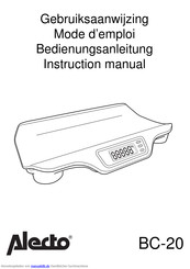 Alecto BC-20 Bedienungsanleitung
