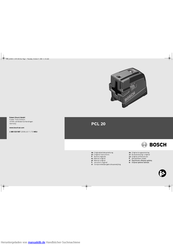 Bosch PCL 20 Originalbetriebsanleitung