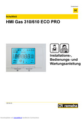 Remeha HMI Gas 310 Installation, Betrieb Und Wartung