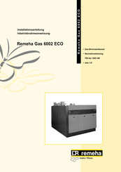 Remeha Gas 6002 Eco Bedienungsanleitung