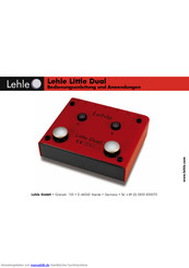 Lehle Little Dual Bedienungsanleitung