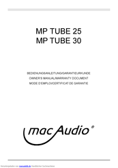 MAC Audio MP TUBE 25 Bedienungsanleitung