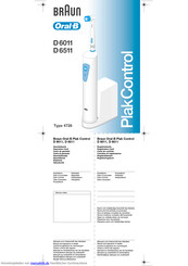 Braun Oral-B Plak Control D6011 Gebrauchsanweisung