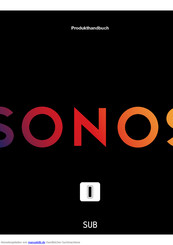 Sonos SUB Produkthandbuch