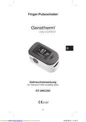 GERATHERM oxy control GT-300C203 Gebrauchsanweisung