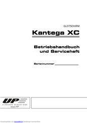 UP Kantega XC Betriebshandbuch Und Serviceheft