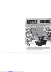 Raptor 1600 Original-Gebrauchsanweisung