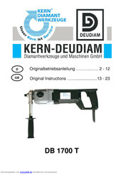 KERN-DEUDIAM DB 1700 T Originalbetriebsanleitung