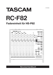 Tascam RC-F82 Benutzerhandbuch