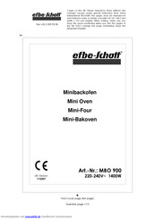 EFBE-SCHOTT MBO 900 Handbuch