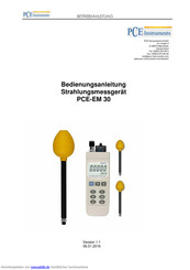 PCE Instruments PCE-EM 30 Bedienungsanleitung