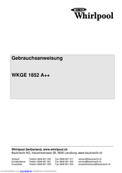 Whirlpool WKGE 1852 A++ Gebrauchsanweisung