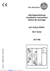 IFM Electronic AC1146 Montageanleitung