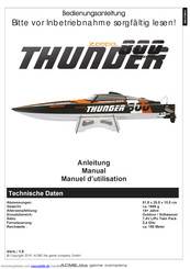 ACME zoopa Thunder 800 Anleitung