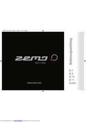 Zemo ZE-8 Bedienungsanleitung