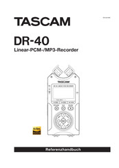 Tascam DR-40 Referenzhandbuch
