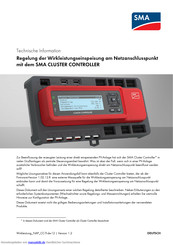 SMA Solar Technology CLUSTER CONTROLLER CLCON-S-10 Technisches Handbuch