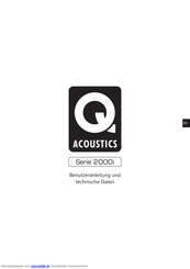 Q Acoustics Serie 2000i Benutzeranleitung