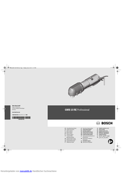 Bosch GWB 10 RE Professional Originalbetriebsanleitung