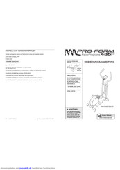 ProForm PacerPrograms485P Bedienungsanleitung