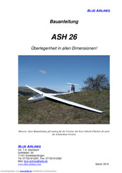Blue Airlines ASH 26 Bauanleitung