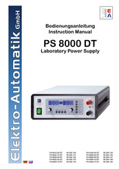 Elektro-Automatik PS 8000 DT Bedienungsanleitung