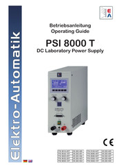 Elektro-Automatik PSI 8000 T Betriebsanleitung