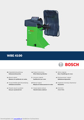 Bosch WBE 4100 Originalbetriebsanleitung