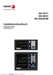 Fagor NV-11 Installationshandbuch