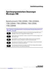 Rockwell Automation MicroLogix 1400 1766-L32AWA Installationsanleitung