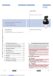 Bürkert 8020 Bedienungsanleitung