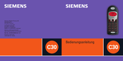 Siemens C30 Bedienungsanleitung