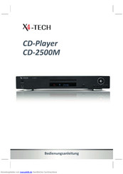 X4-TECH CD-2500M Bedienungsanleitung